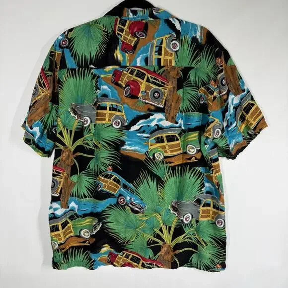 Diamond Head Sportswear Men’s Hawaiian Shirt w/ Woodies Size XXL Made In Hawaii - Picture 2 of 8
